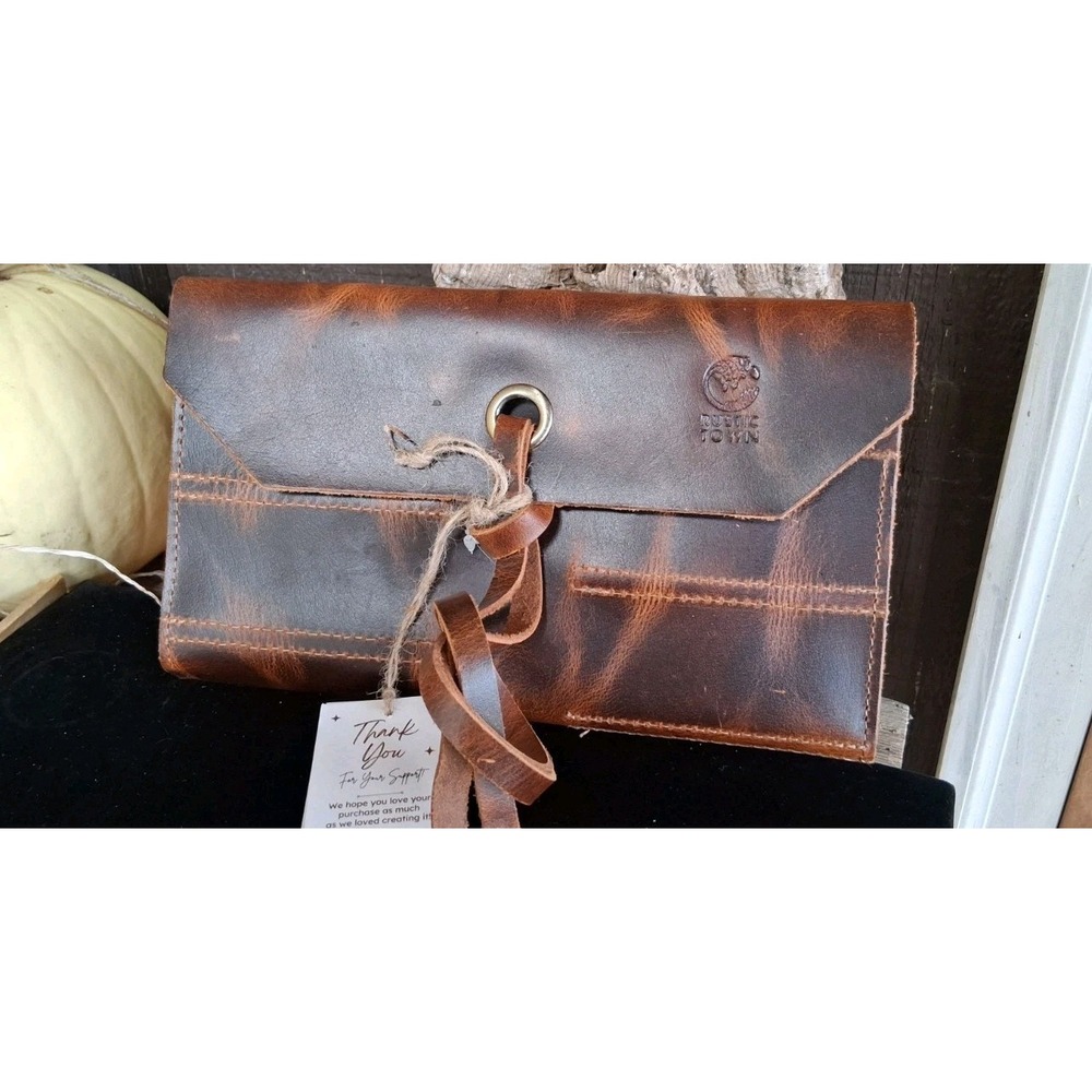 Full Grain Leather Tool Roll Up Pouch- Handcrafted Tool Kit (10 Slots)